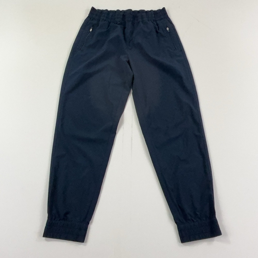 Tommy Bahama Island Soft Jogger Pants Navy Blue Zip Pockets Stretch Womens Small